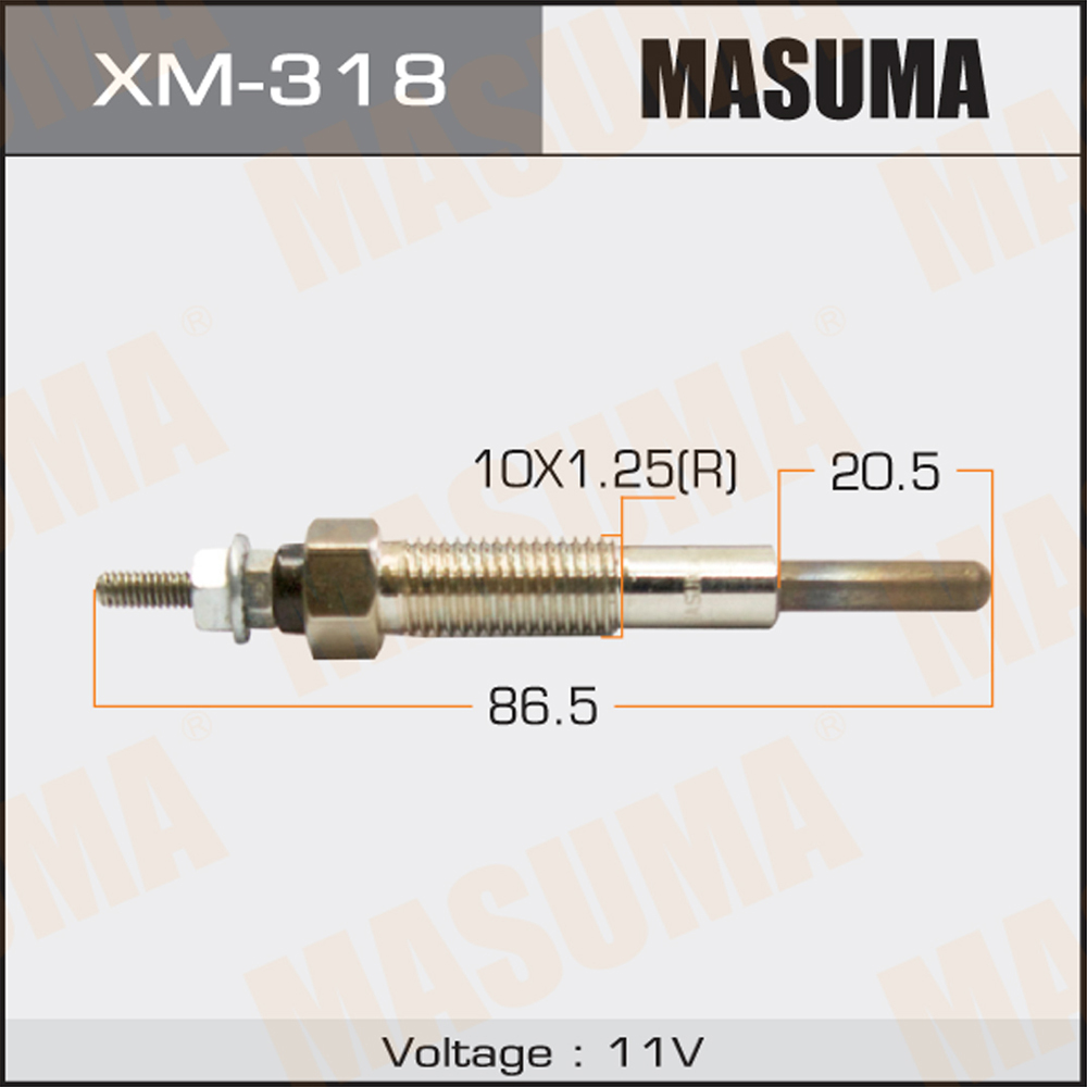 Свеча накаливания - Masuma XM318