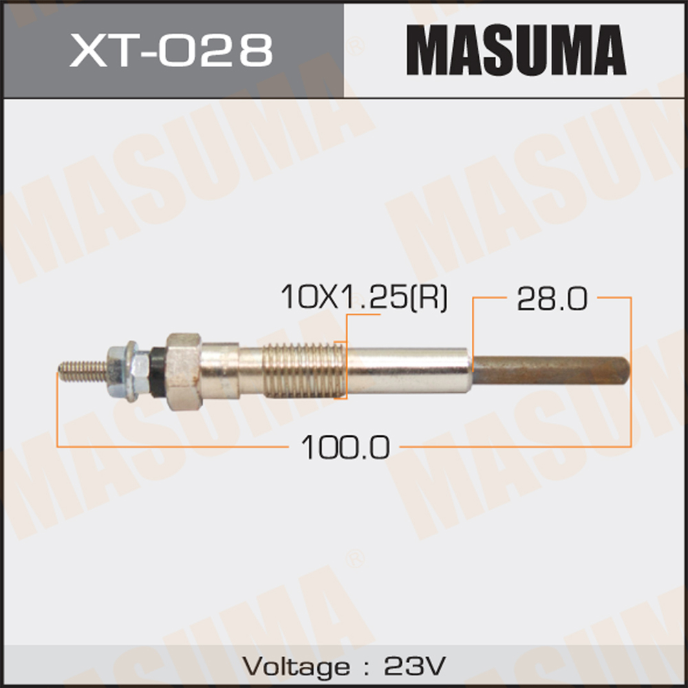 Свеча накаливания - Masuma XT028