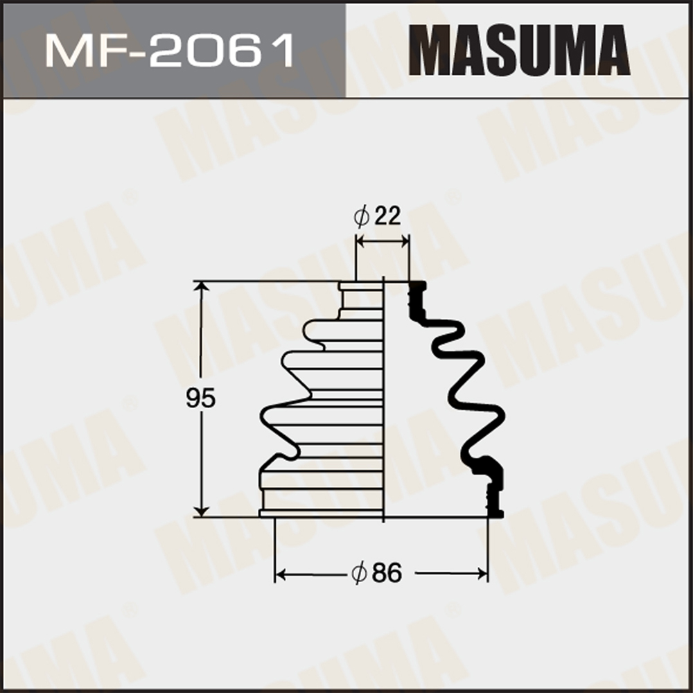 Пыльник ШРУСа Masuma                MF-2061