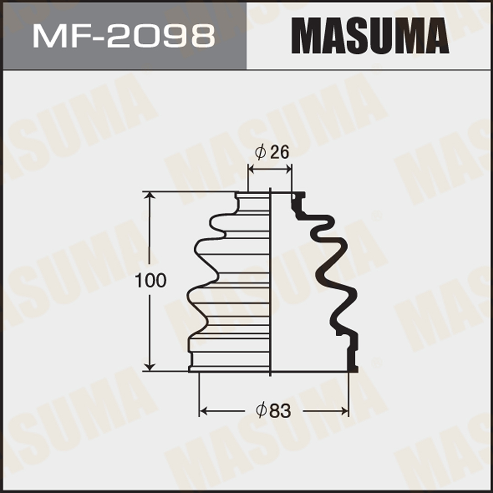 Пыльник ШРУСа - Masuma MF-2098