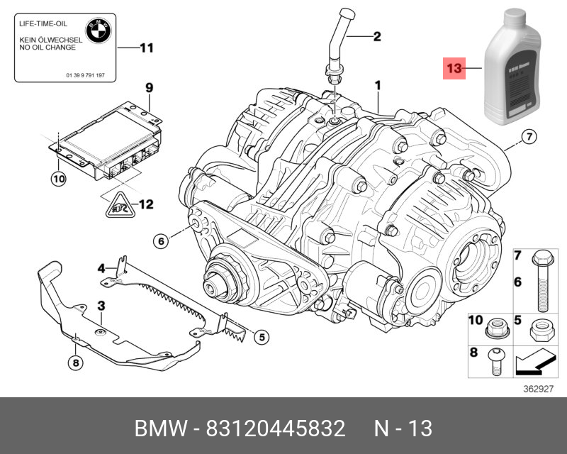 75w-85 gl-5 ls saf carbon mod 05л полусинт трансм масло BMW 83 12 0 445 832 7535₽