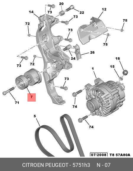 Натяжитель ремня навесного оборудования - Citroen/Peugeot 5751.H3