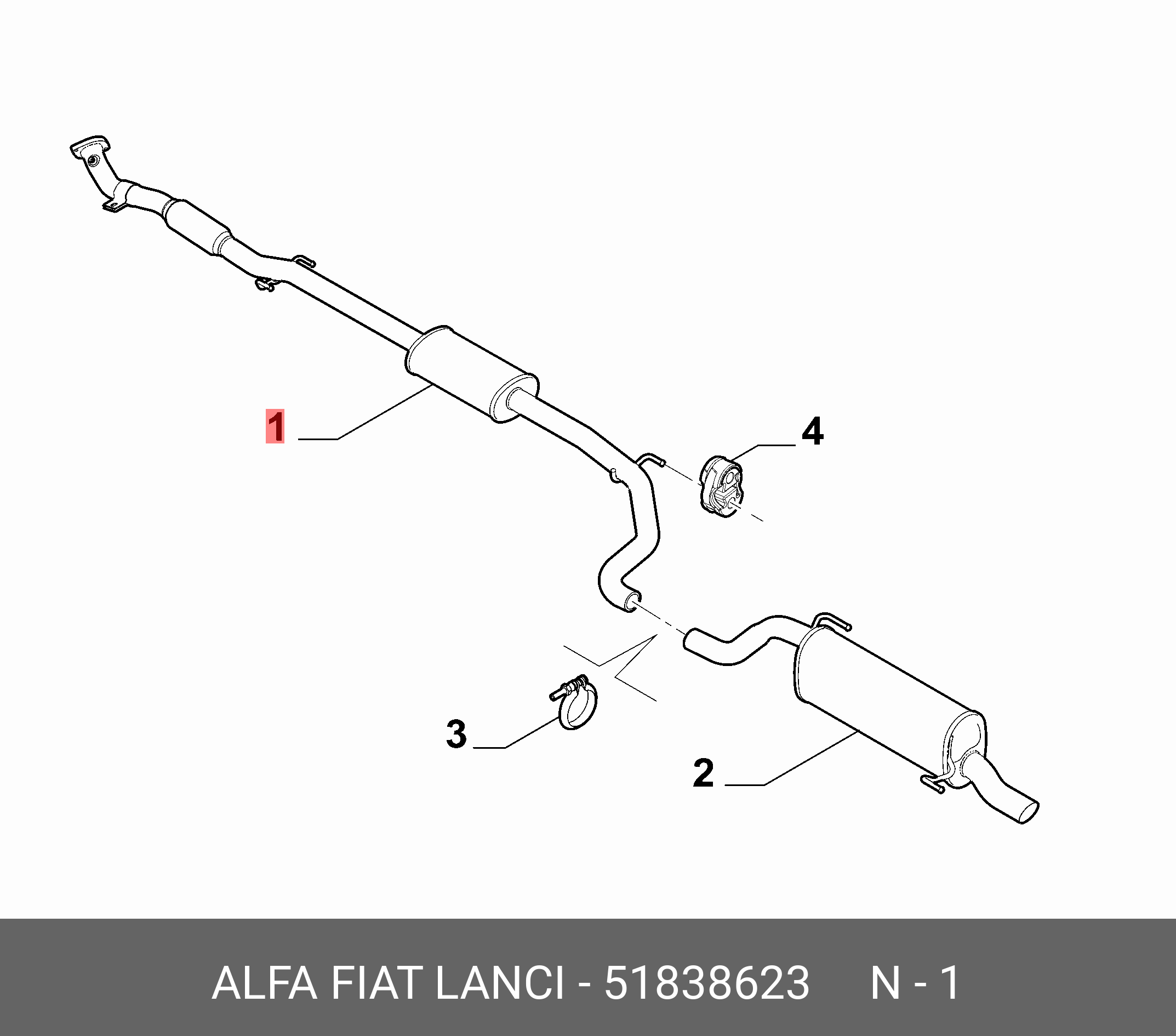 Амортизатор - Fiat/Alfa/Lancia 5 183 8623