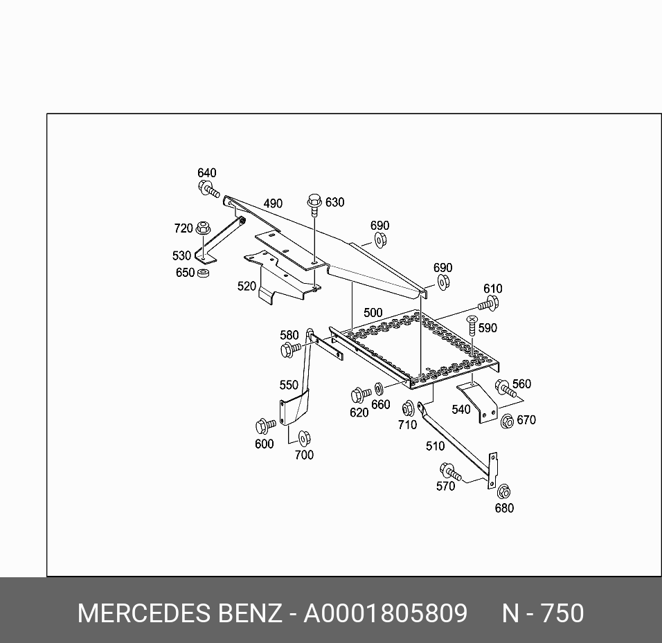 Фильтр масляный вставка - Mercedes A 000 180 58 09