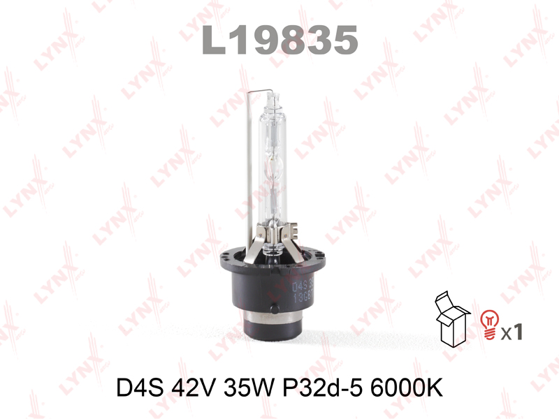 Лампа D4S 12v35w P32d-5, 6000k - LYNXauto L19835