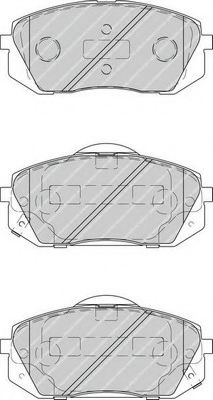 Колодки тормозные дисковые | перед | - Ferodo FDB4194