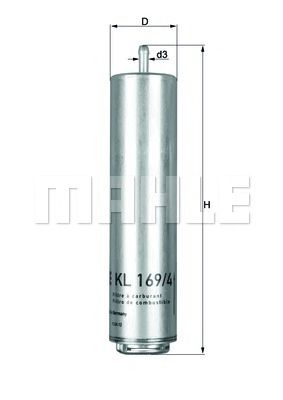 Фильтр топливный - Knecht KL 169/4D