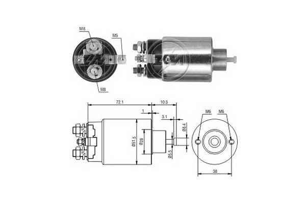 Снят с производства Реле втягивающее - ERA ZM695