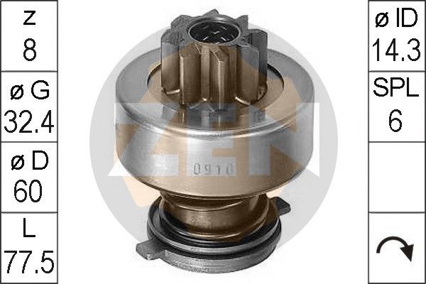 Бендикс стартера - ERA ZN0910