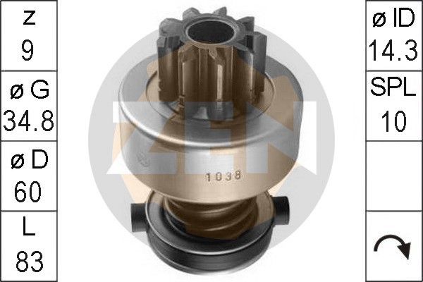 Бендикс стартера - ERA ZN1038