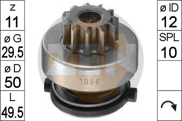 Бендикс стартера ERA ZN1058