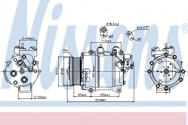 Компрессор кондиционера - Nissens 89245
