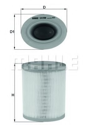 Фильтр воздушный - Knecht LX 2790