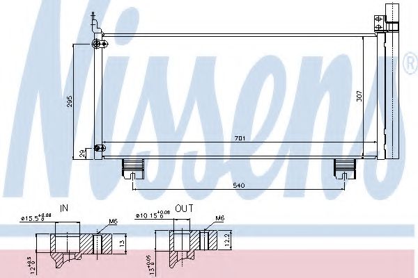 Радиатор интеркулера - Nissens 940344