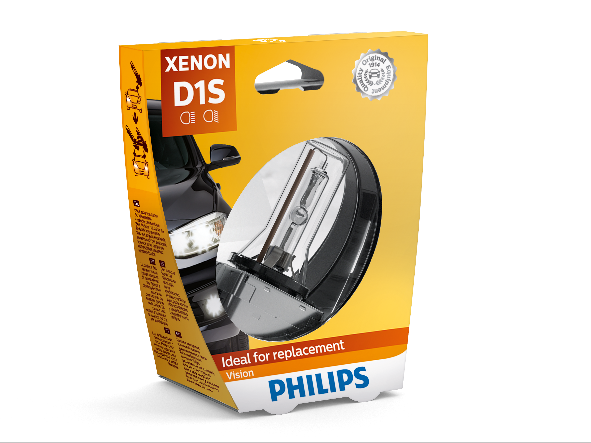Лампа ксеноновая D1S Vision 4600k 85V 35W PK32d-2 S1 - Philips 85415VIS1