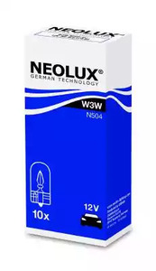 Лампа W3W 12V w2.1x9.5d 5xfs10 - NEOLUX N504