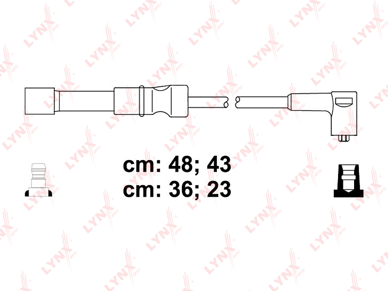 Комплект высоковольтных проводов (класс E) - LYNXauto SPE1808