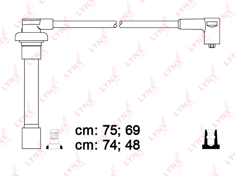 Комплект высоковольтных проводов (класс E) - LYNXauto SPE3407