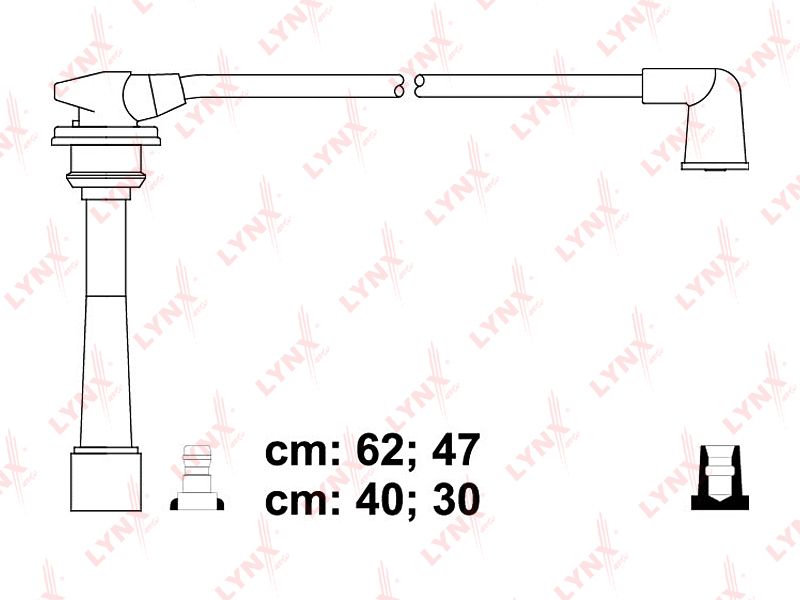 Комплект высоковольтных проводов (класс E) - LYNXauto SPE3608