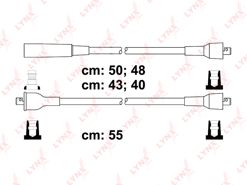 Комплект высоковольтных проводов (класс E) - LYNXauto SPE4605
