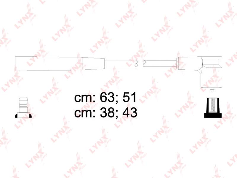 Комплект высоковольтных проводов (класс E) - LYNXauto SPE4610