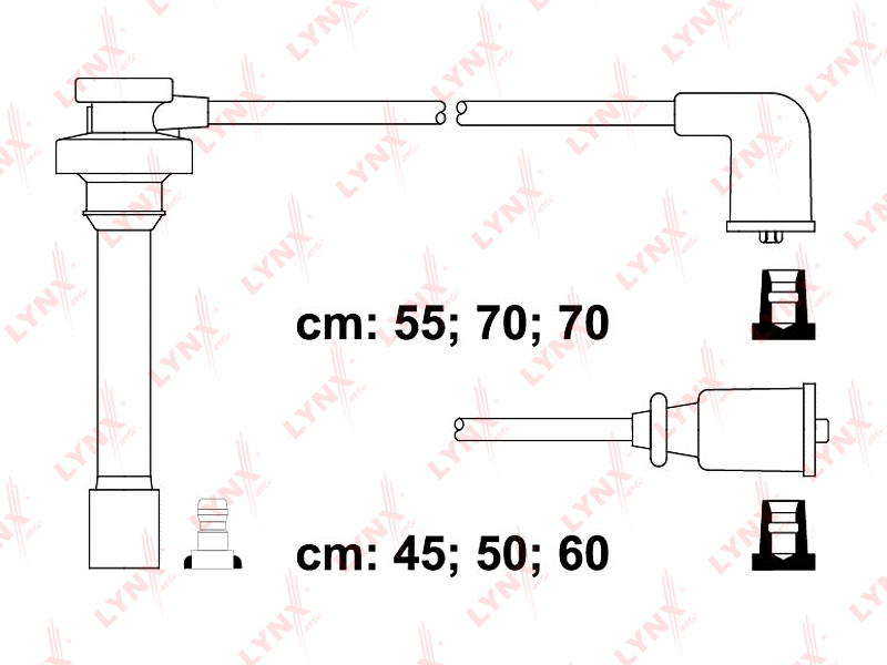 Комплект высоковольтных проводов (класс E) - LYNXauto SPE5520