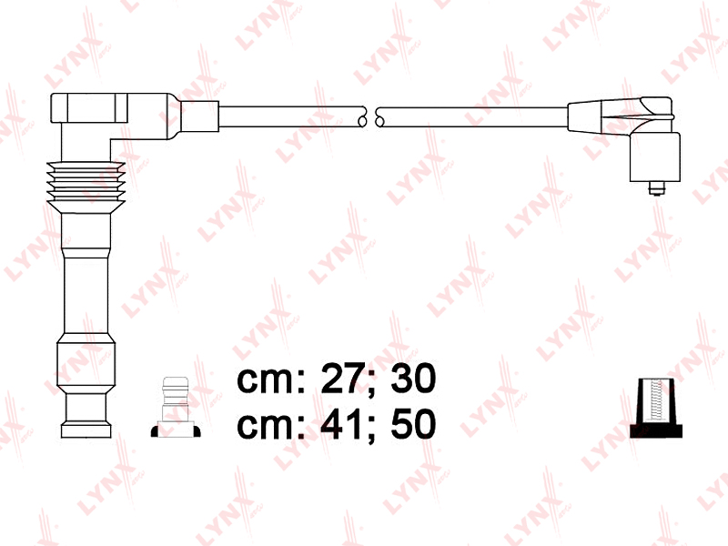 Комплект высоковольтных проводов (класс E) - LYNXauto SPE5916