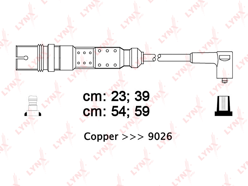 Комплект высоковольтных проводов (класс E) - LYNXauto SPE8013