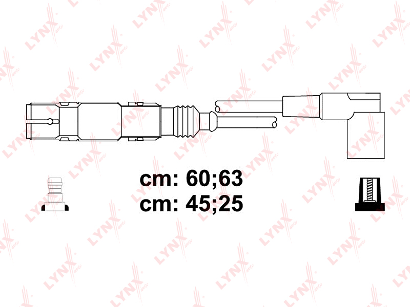Комплект высоковольтных проводов (класс E) - LYNXauto SPE8036