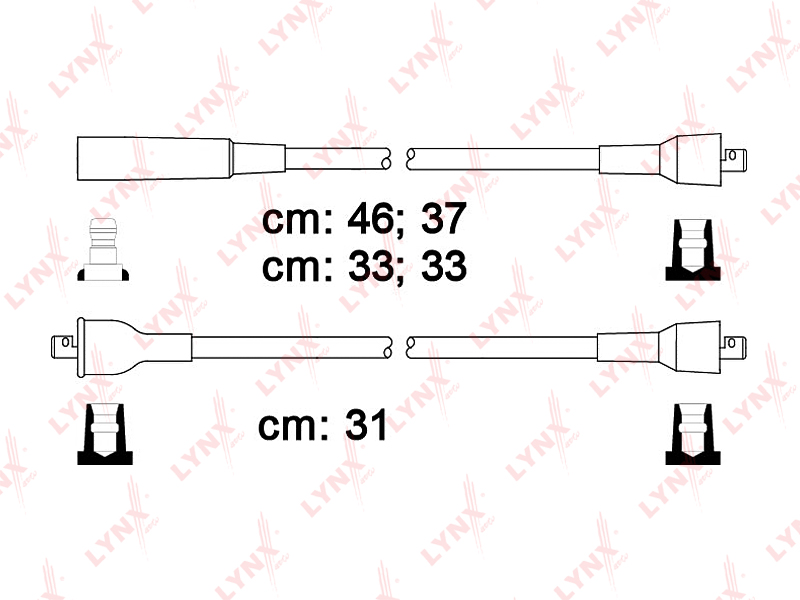 Комплект высоковольтных проводов (класс E) - LYNXauto SPE8101