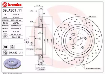 Диск тормозной UV Coated | зад |