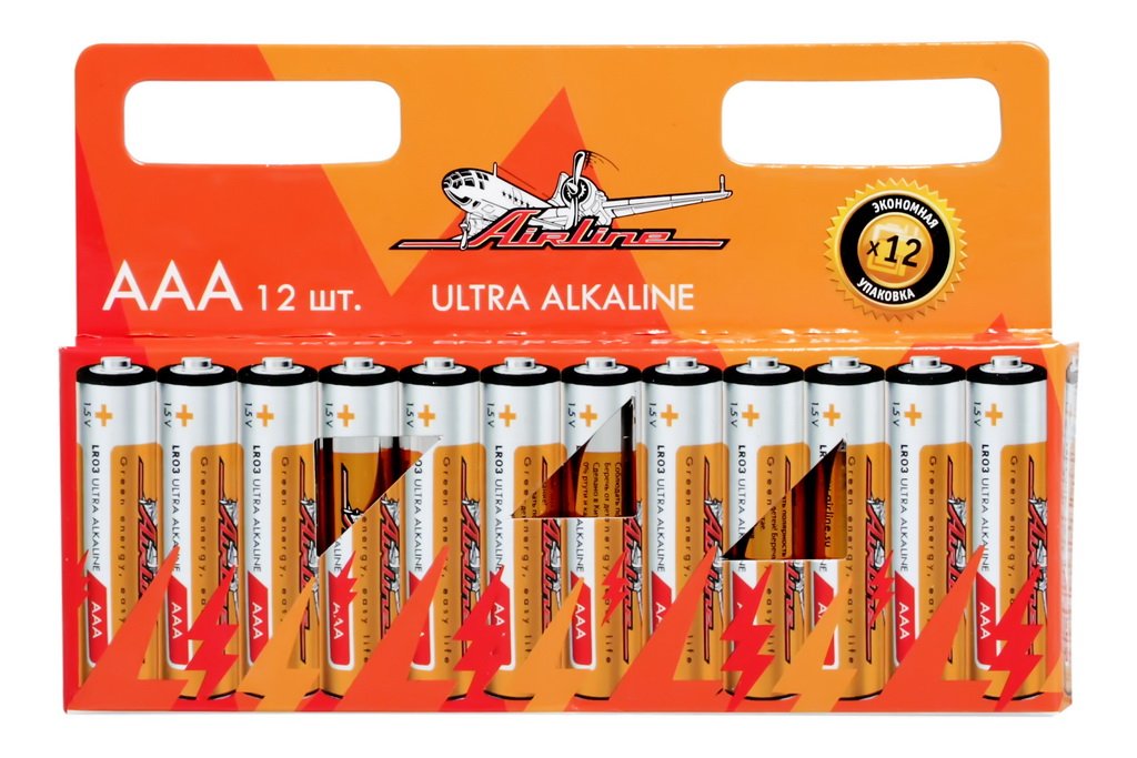 Батарейки LR03/AAA щелочные 12 шт.